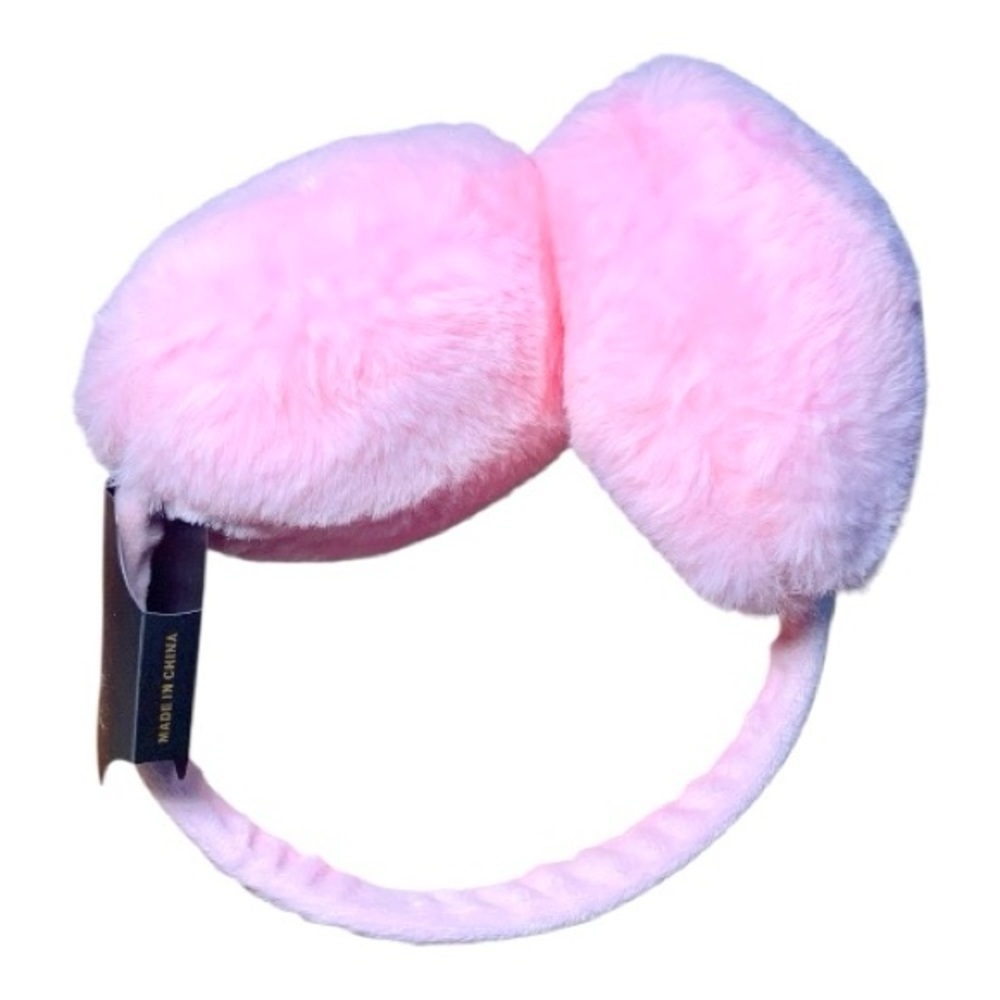 Cozy Pink Plush Earmuffs – Winter Essential - Picture 4 of 4